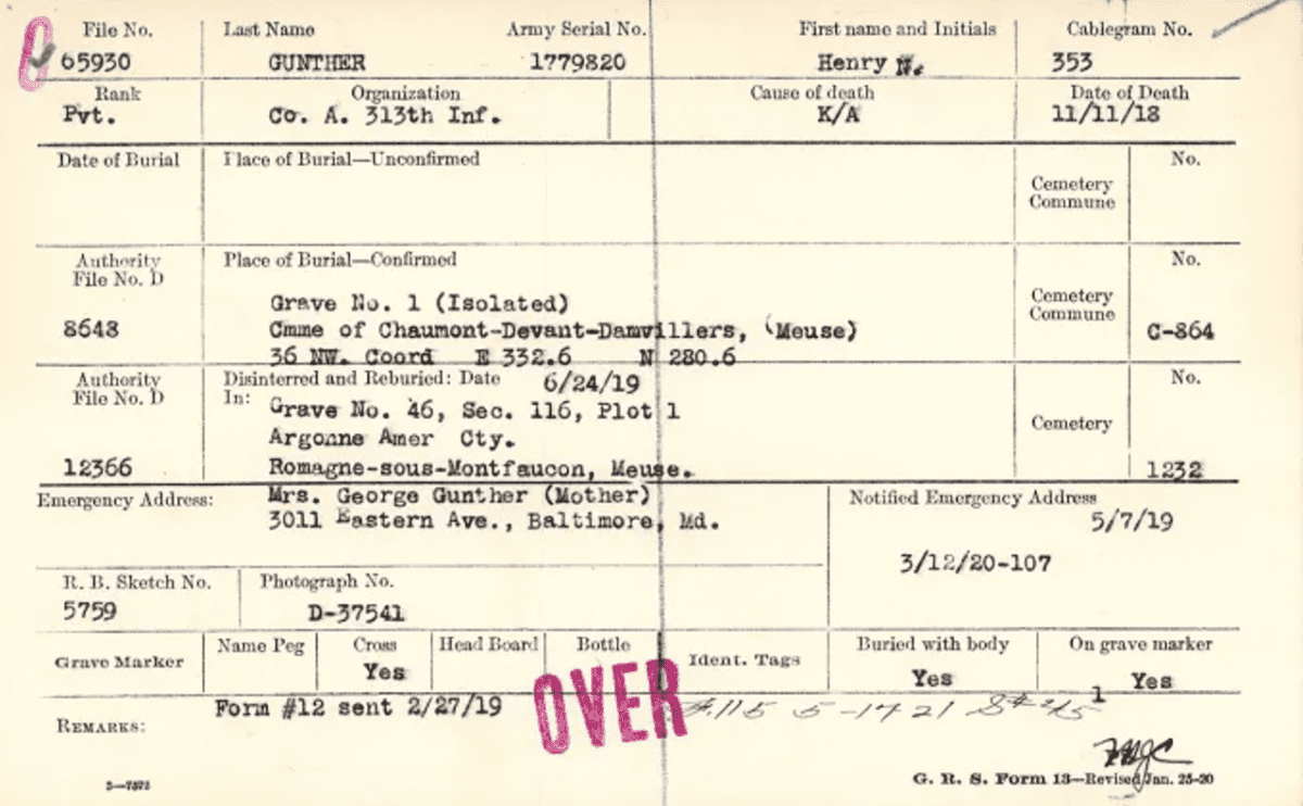 The Last Man To Die In World War I Henry Gunther