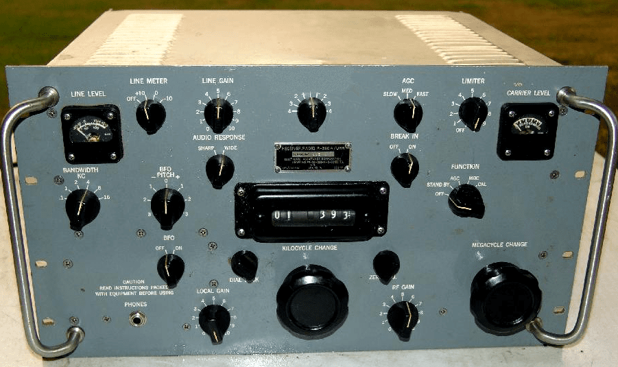 1960's era radio receiver the military listeners used to pick up transmissions in the West Berlin area