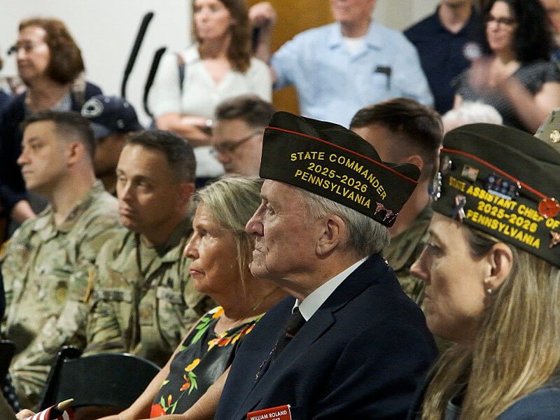Various supporters, veterans and military service members in the crowd for the opening of the VBC Welcome Center